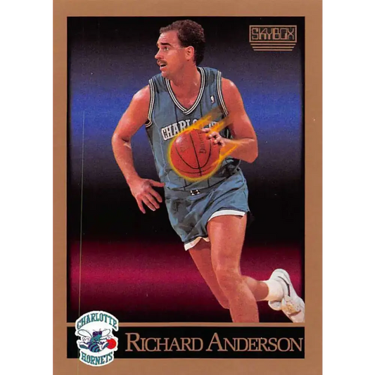 1990-91 SkyBox #25 Richard Anderson EX Excellent SP Charlotte Hornets Basketball Card