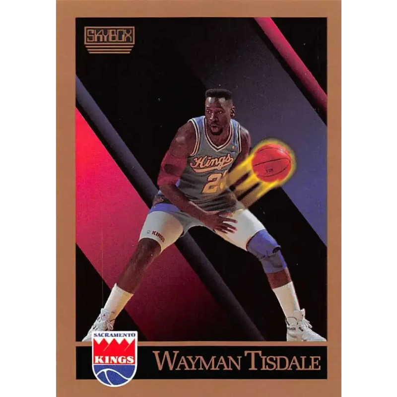 1990-91 SkyBox #251 Wayman Tisdale EX Excellent Sacramento Kings Basketball Card - Basketball Card Single