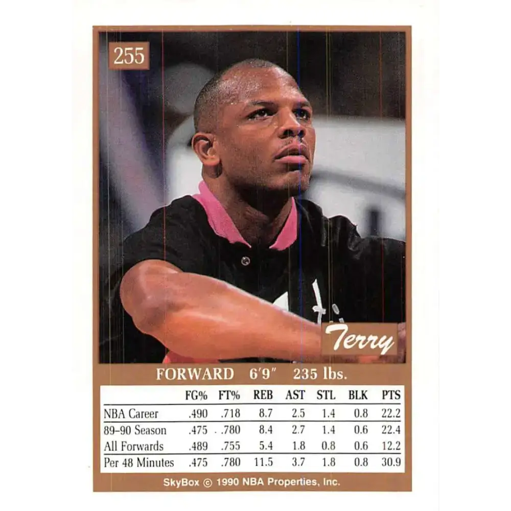 1990-91 SkyBox #255 Terry Cummings EX Excellent San Antonio Spurs Basketball Card - Basketball Card Single