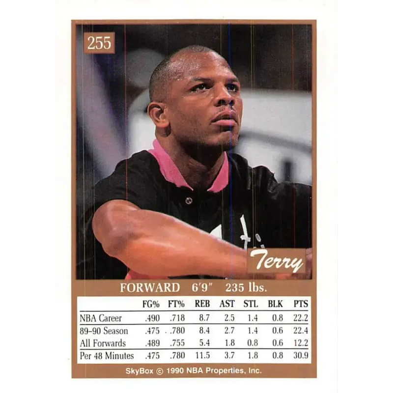 1990-91 SkyBox #255 Terry Cummings EX Excellent San Antonio Spurs Basketball Card - Basketball Card Single