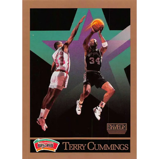 1990-91 SkyBox #255 Terry Cummings EX Excellent San Antonio Spurs Basketball Card