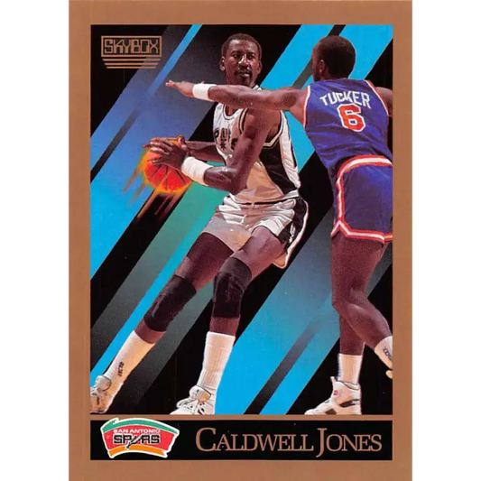 1990-91 SkyBox #257 Caldwell Jones EX Excellent SP San Antonio Spurs Basketball Card