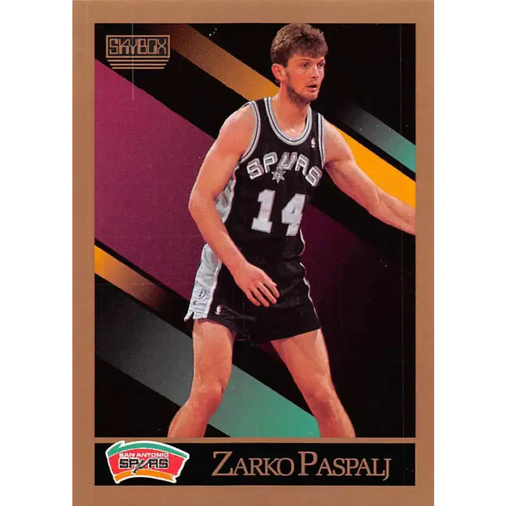 1990-91 SkyBox #259 Zarko Paspalj EX Excellent SP San Antonio Spurs Basketball Card - Basketball Card Single