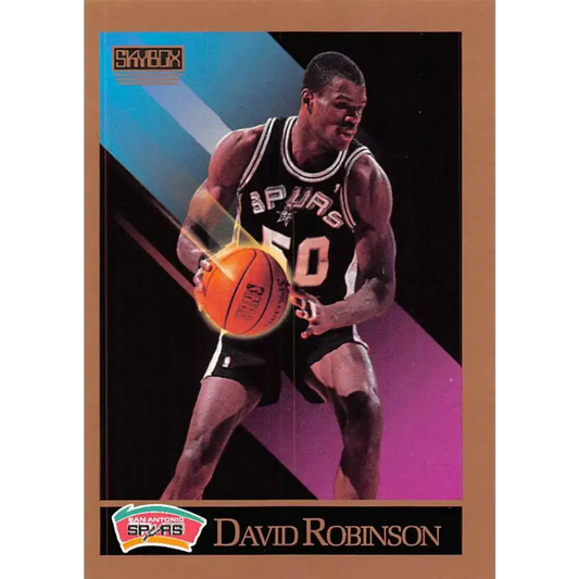 1990-91 SkyBox #260 David Robinson EX Excellent San Antonio Spurs Basketball Card