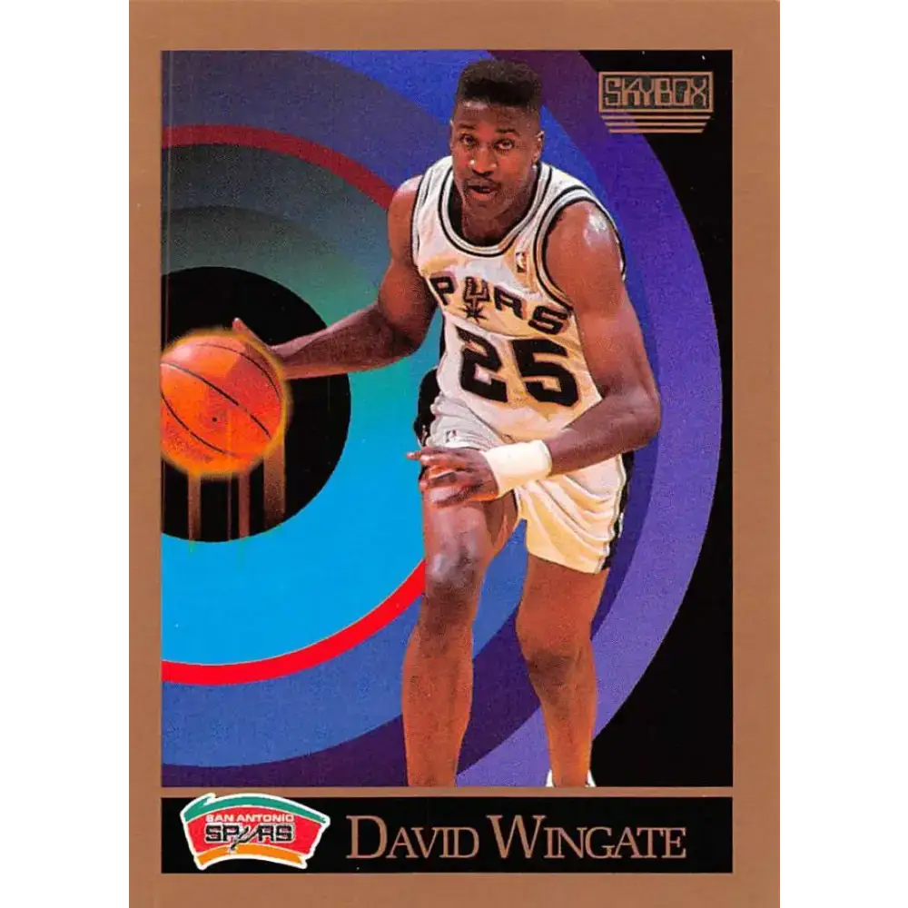1990-91 SkyBox #262 David Wingate EX Excellent SP San Antonio Spurs Basketball Card - Basketball Card Single