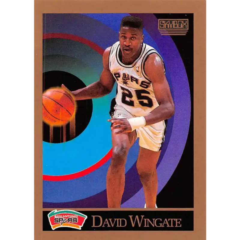 1990-91 SkyBox #262 David Wingate EX Excellent SP San Antonio Spurs Basketball Card - Basketball Card Single