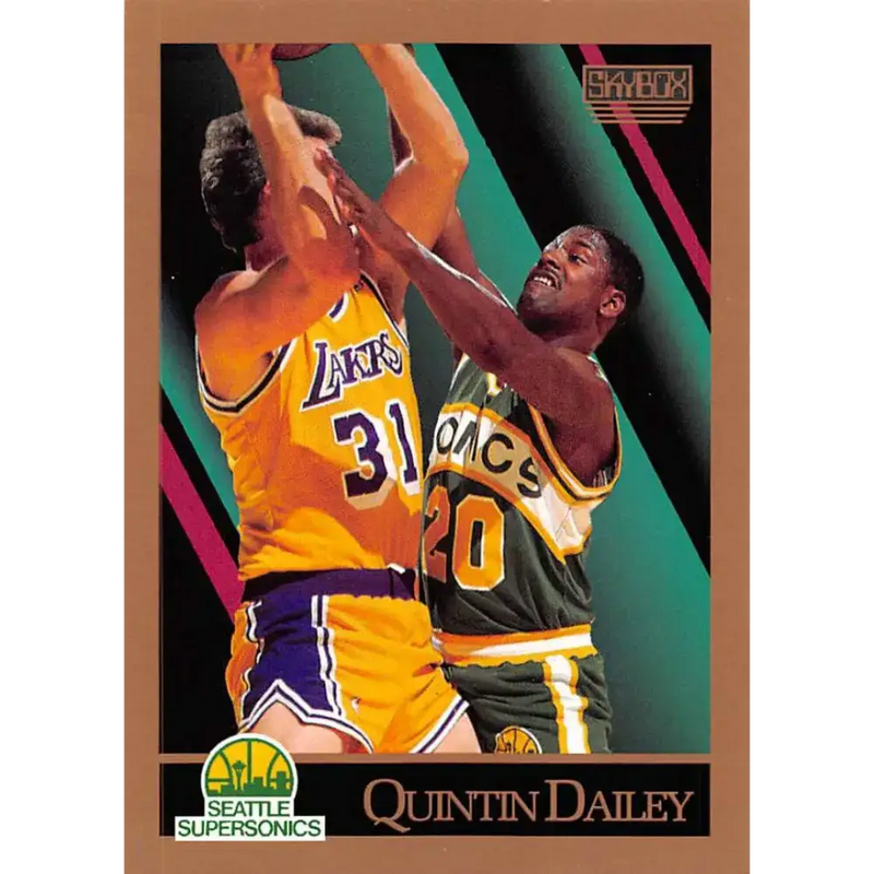 1990-91 SkyBox #265 Quintin Dailey EX Excellent Seattle SuperSonics Basketball Card - Basketball Card Single