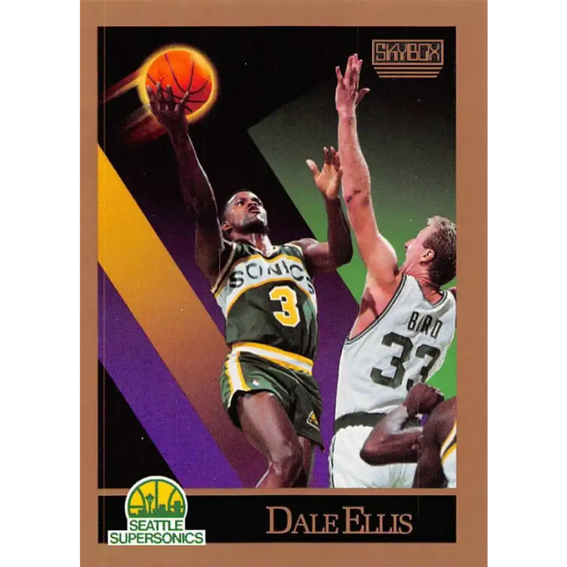 1990-91 SkyBox #266 Dale Ellis EX Excellent Seattle SuperSonics Basketball Card - Basketball Card Single