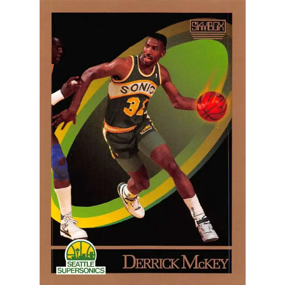 1990-91 SkyBox #270 Derrick McKey EX Excellent Seattle SuperSonics Basketball Card - Basketball Card Single