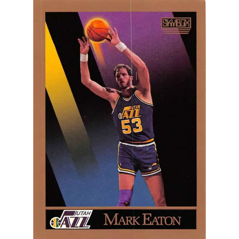 1990-91 SkyBox #276 Mark Eaton EX Excellent Utah Jazz Basketball Card - Basketball Card Single