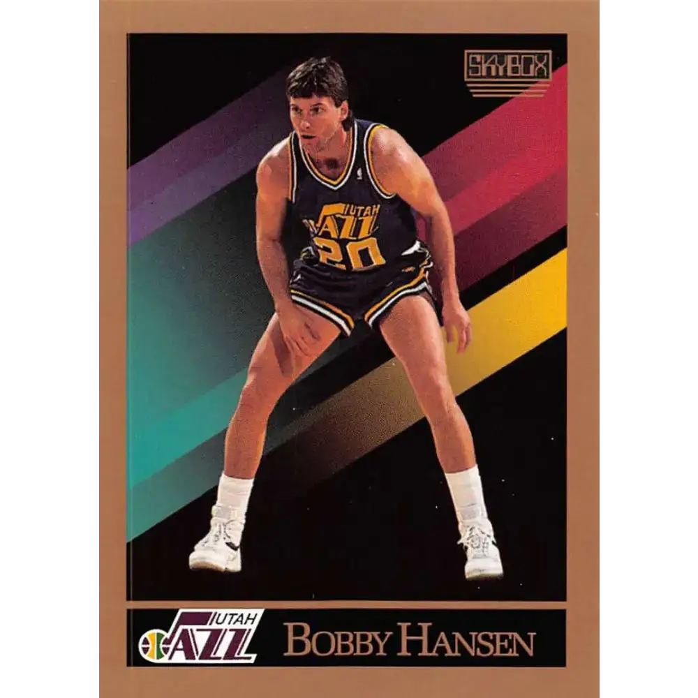 1990-91 SkyBox #279 Bobby Hansen EX Excellent SP Utah Jazz Basketball Card