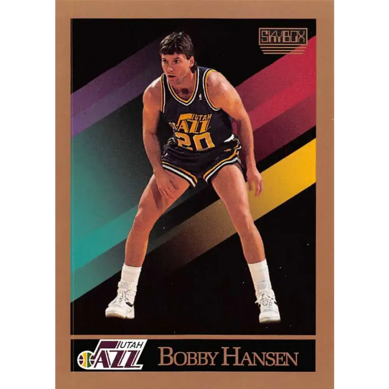 1990-91 SkyBox #279 Bobby Hansen EX Excellent SP Utah Jazz Basketball Card