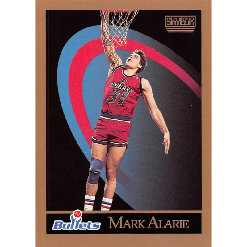 1990-91 SkyBox #285 Mark Alarie EX Excellent Washington Bullets Basketball Card - Basketball Card Single