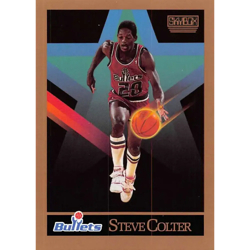 1990-91 SkyBox #286 Steve Colter EX Excellent SP Washington Bullets Basketball Card - Basketball Card Single