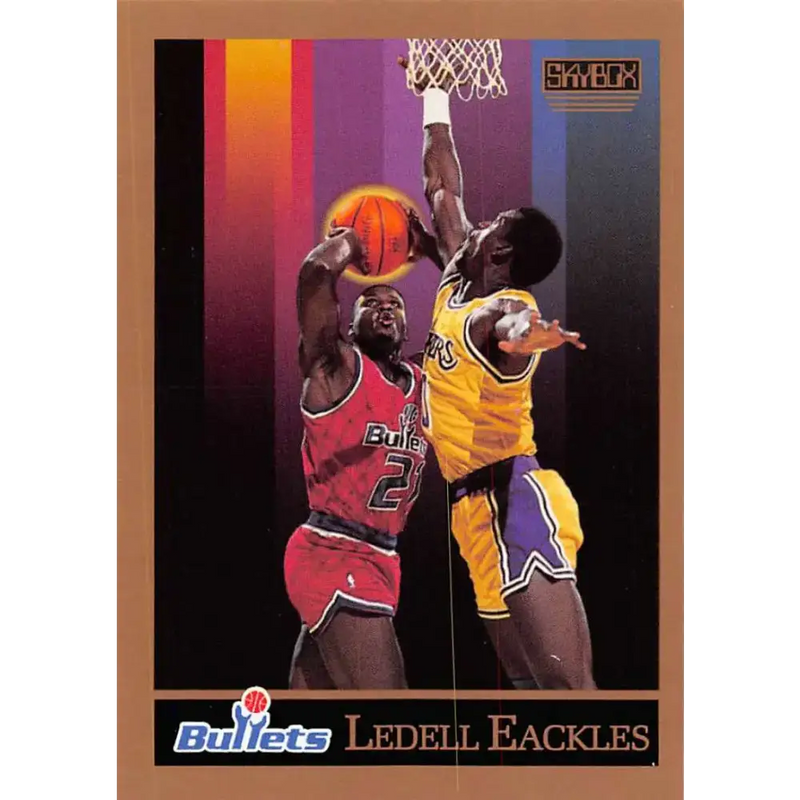 1990-91 SkyBox #287 Ledell Eackles EX Excellent SP Washington Bullets Basketball Card - Basketball Card Single