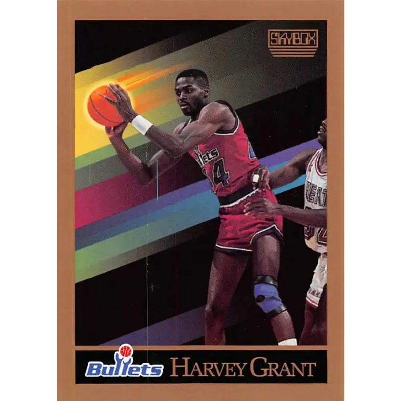 1990-91 SkyBox #288 Harvey Grant EX Excellent Washington Bullets Basketball Card - Basketball Card Single