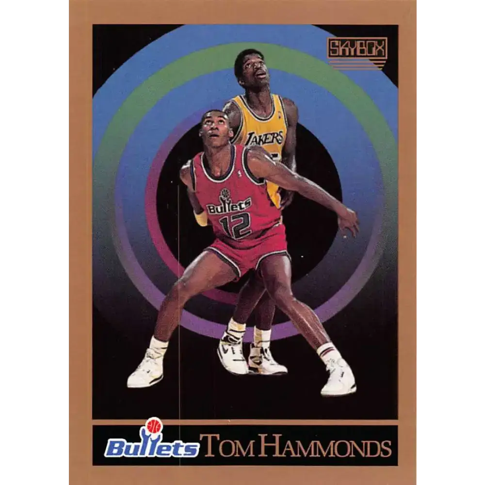 1990-91 SkyBox #289 Tom Hammonds EX Excellent RC Rookie Washington Bullets Basketball Card - Basketball Card Single