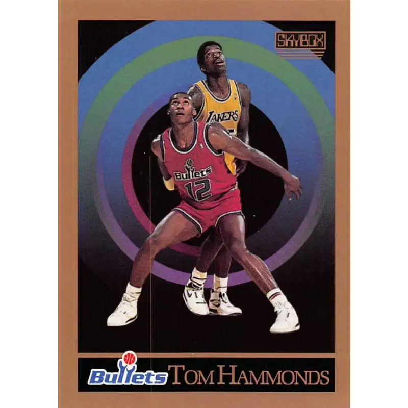 1990-91 SkyBox #289 Tom Hammonds EX Excellent RC Rookie Washington Bullets Basketball Card - Basketball Card Single