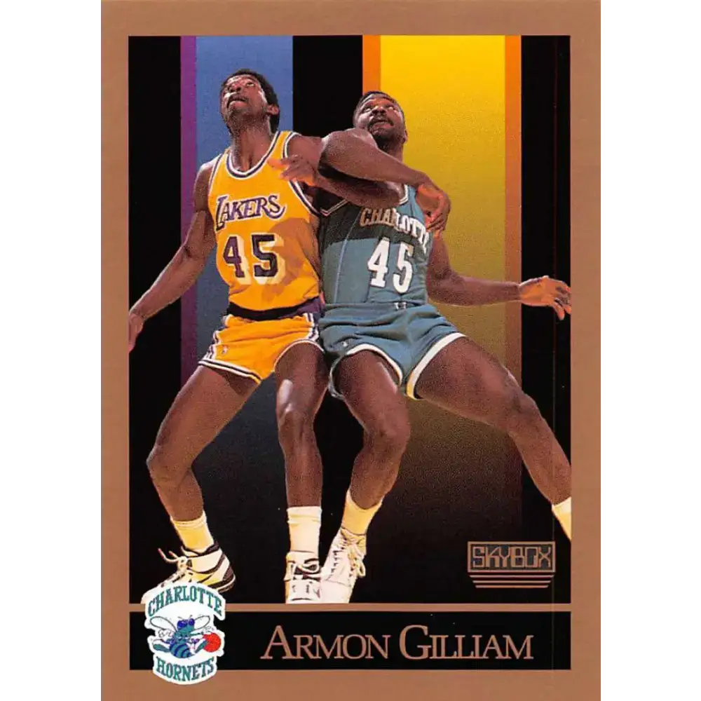 1990-91 SkyBox #29 Armon Gilliam EX Excellent Charlotte Hornets Basketball Card - Basketball Card Single