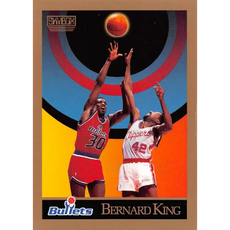 1990-91 SkyBox #291 Bernard King EX Excellent Washington Bullets Basketball Card - Basketball Card Single