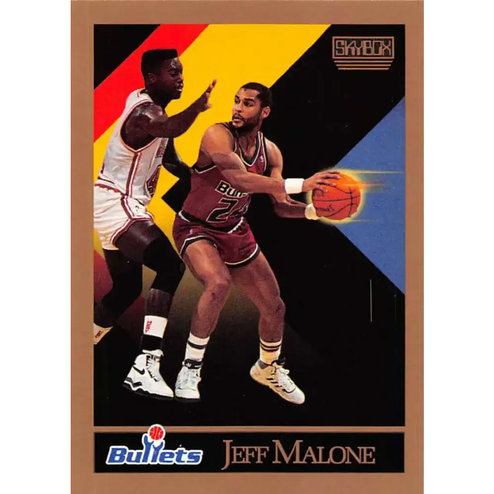 1990-91 SkyBox #292 Jeff Malone EX Excellent SP Washington Bullets Basketball Card - Basketball Card Single