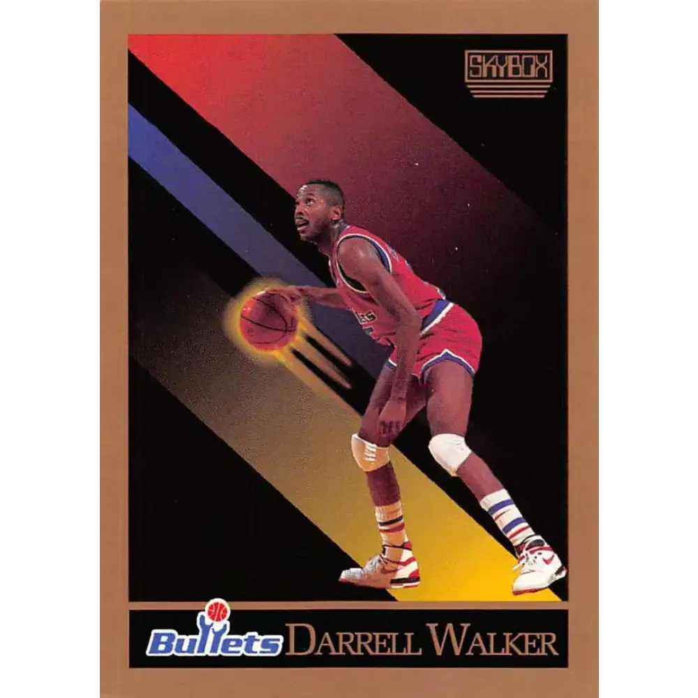 1990-91 SkyBox #293 Darrell Walker EX Excellent Washington Bullets Basketball Card - Basketball Card Single