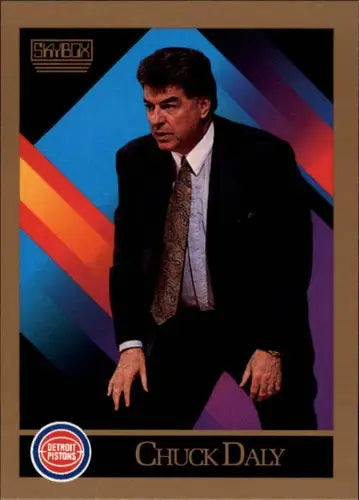 1990-91 SkyBox #308 Chuck Daly NM-MT Pistons CO ID:3809 - Basketball Card Single