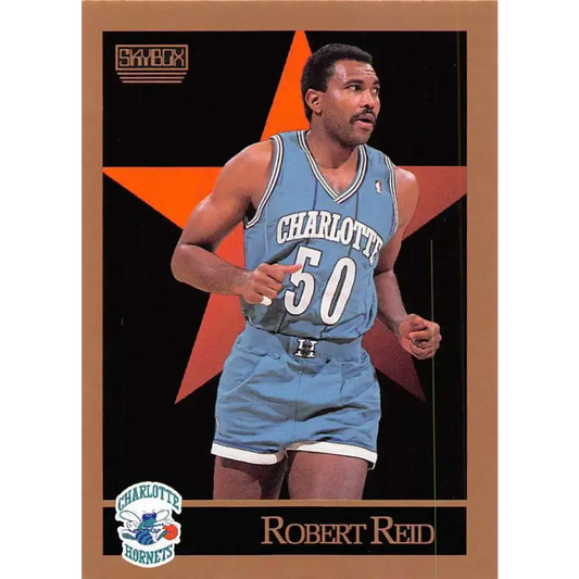 1990-91 SkyBox #33 Robert Reid EX Excellent SP Charlotte Hornets Basketball Card