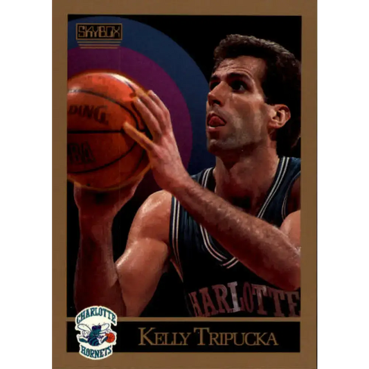 1990-91 SkyBox #35 Kelly Tripucka EX Excellent Charlotte Hornets Basketball Card