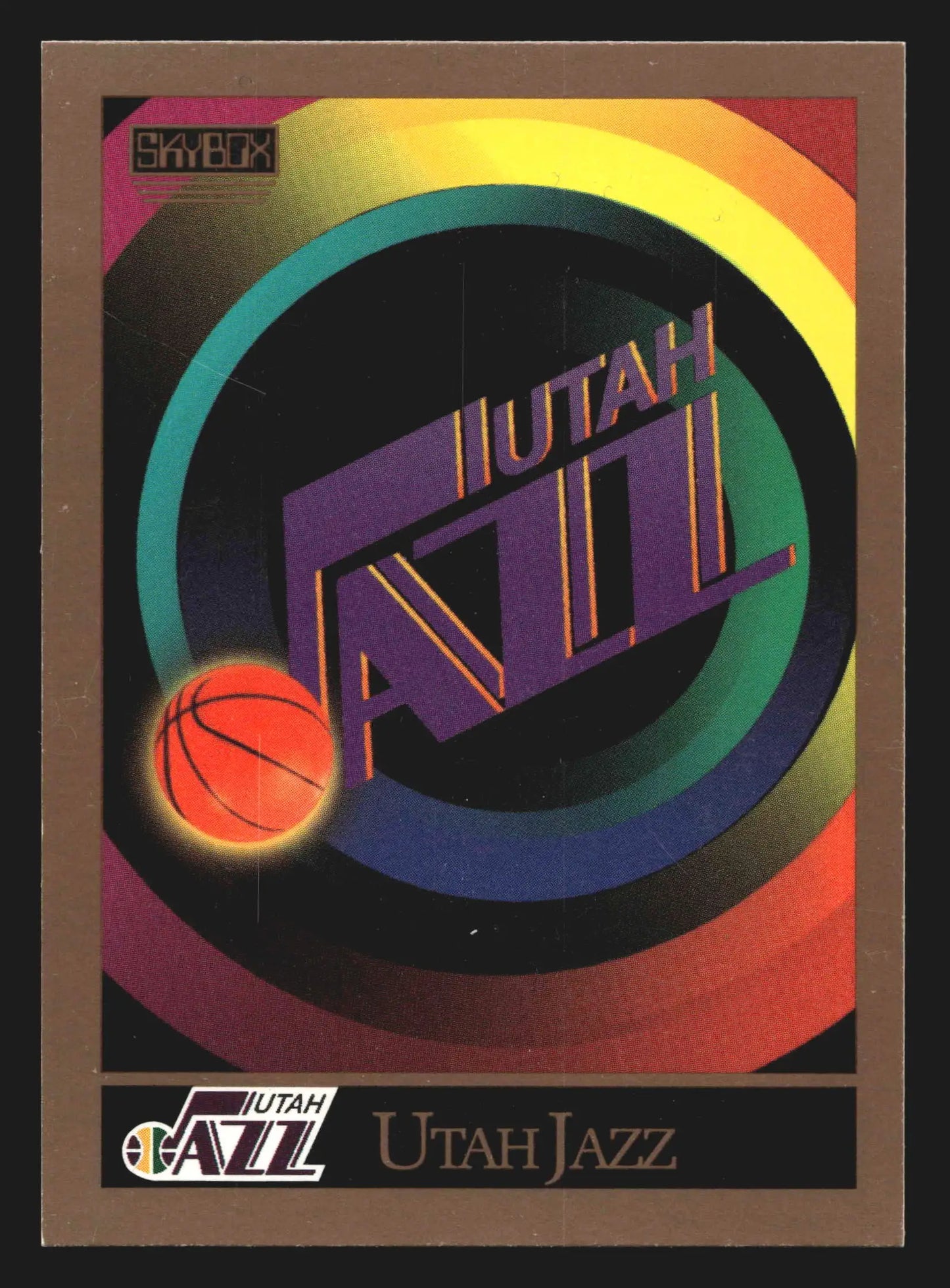1990-91 SkyBox #353 Utah Jazz Team Logo Card
