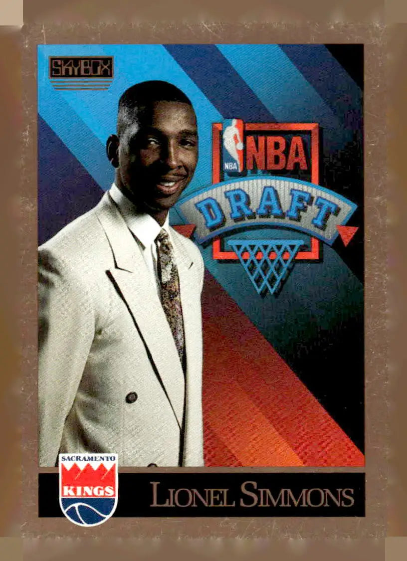 1990-91 SkyBox #364 Lionel Simmons Base RC Sacramento Kings - Basketball Card Single