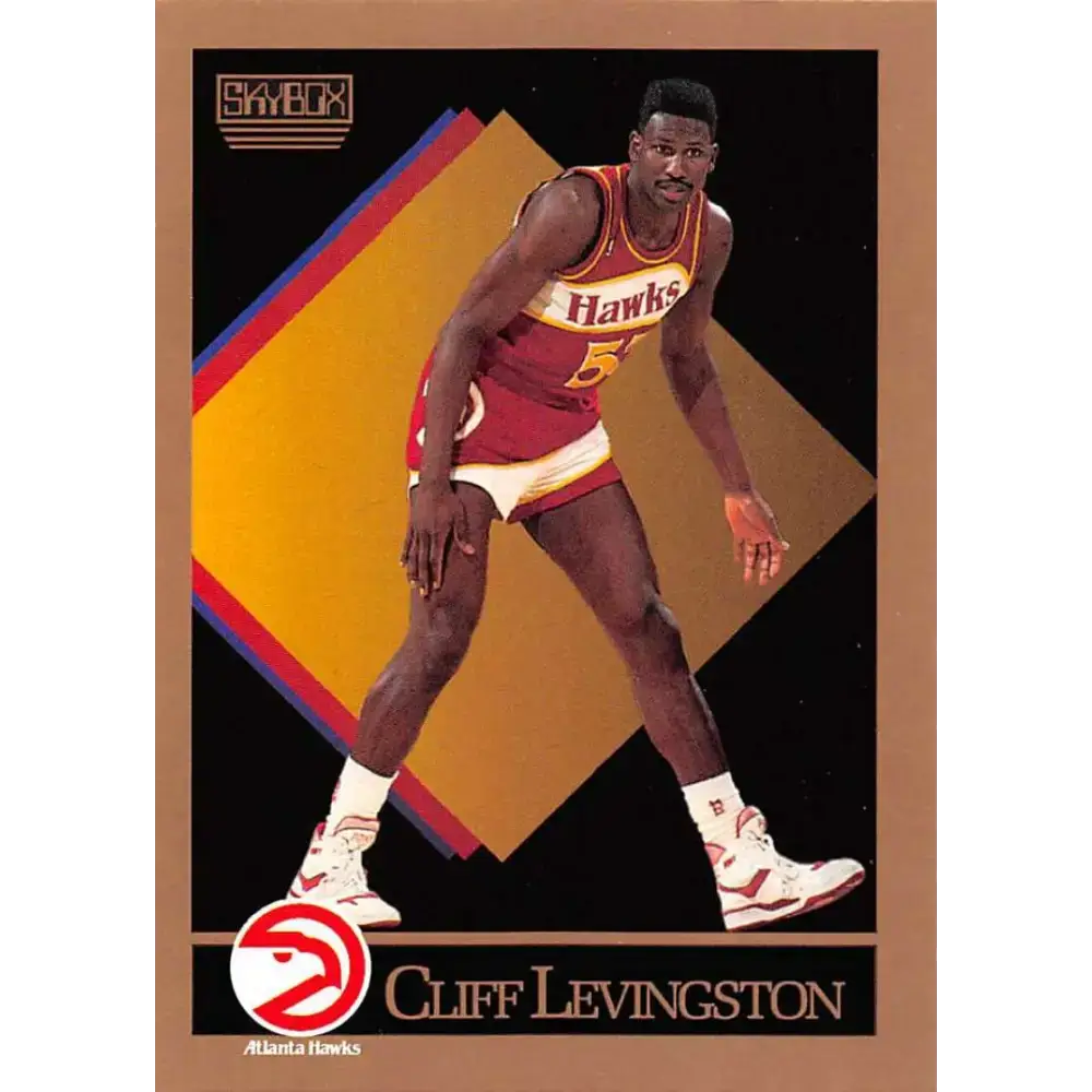 1990-91 SkyBox #4 Cliff Levingston EX Excellent SP Atlanta Hawks Basketball Card - Basketball Card Single