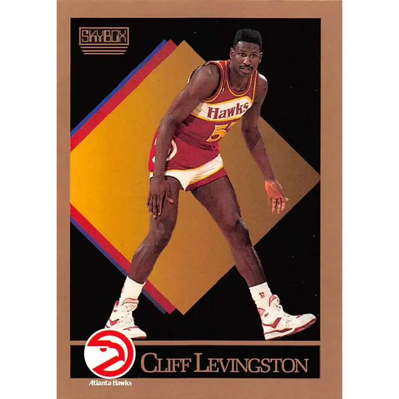 1990-91 SkyBox #4 Cliff Levingston EX Excellent SP Atlanta Hawks Basketball Card - Basketball Card Single