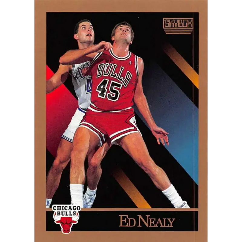 1990-91 SkyBox #43 Ed Nealy EX Excellent SP Chicago Bulls Basketball Card - Basketball Card Single