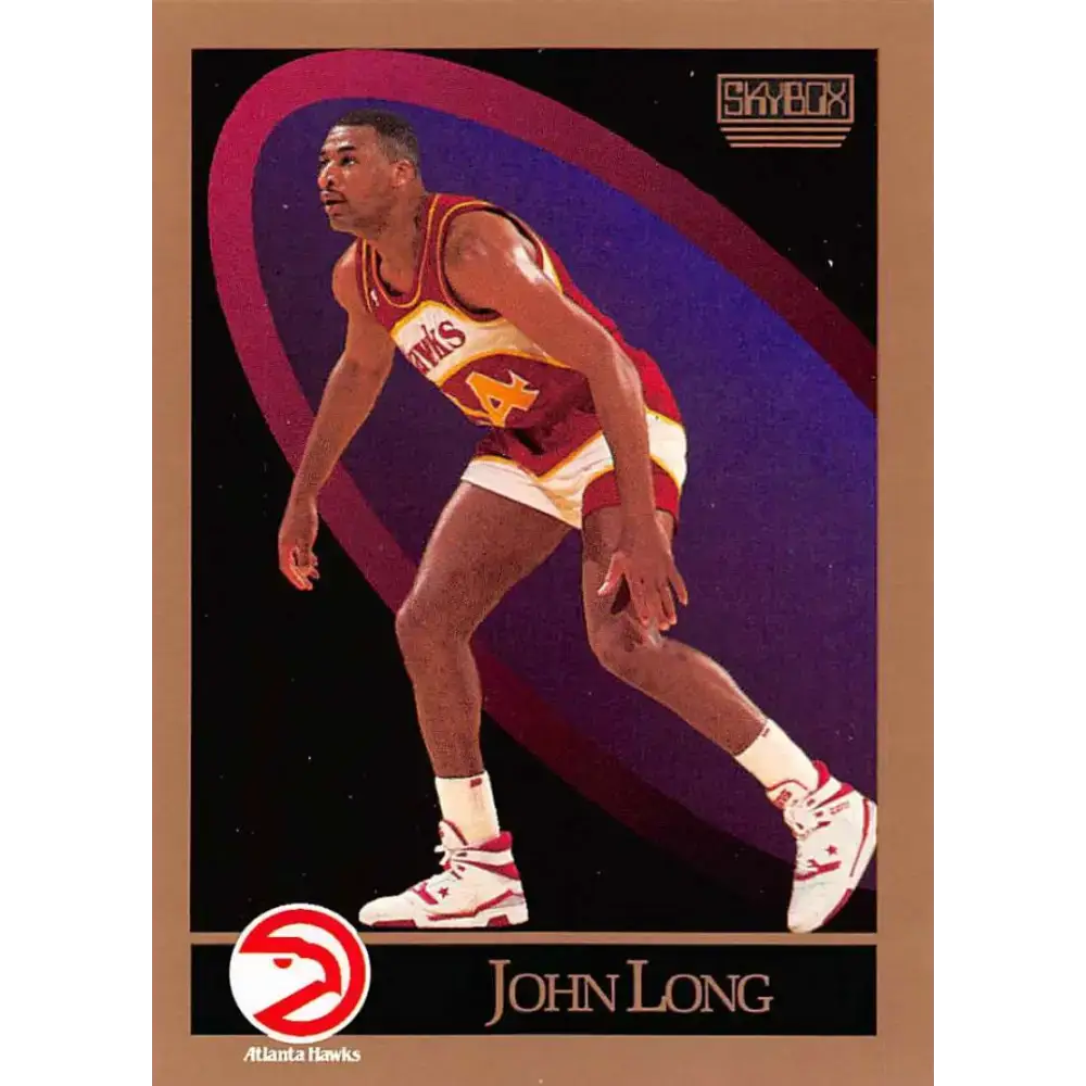1990-91 SkyBox #5 John Long EX Excellent SP Atlanta Hawks Basketball Card