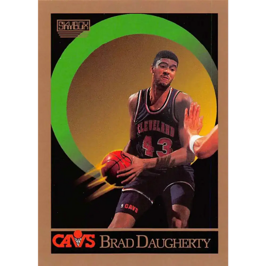 1990-91 SkyBox #50 Brad Daugherty EX Excellent Cleveland Cavaliers Basketball Card
