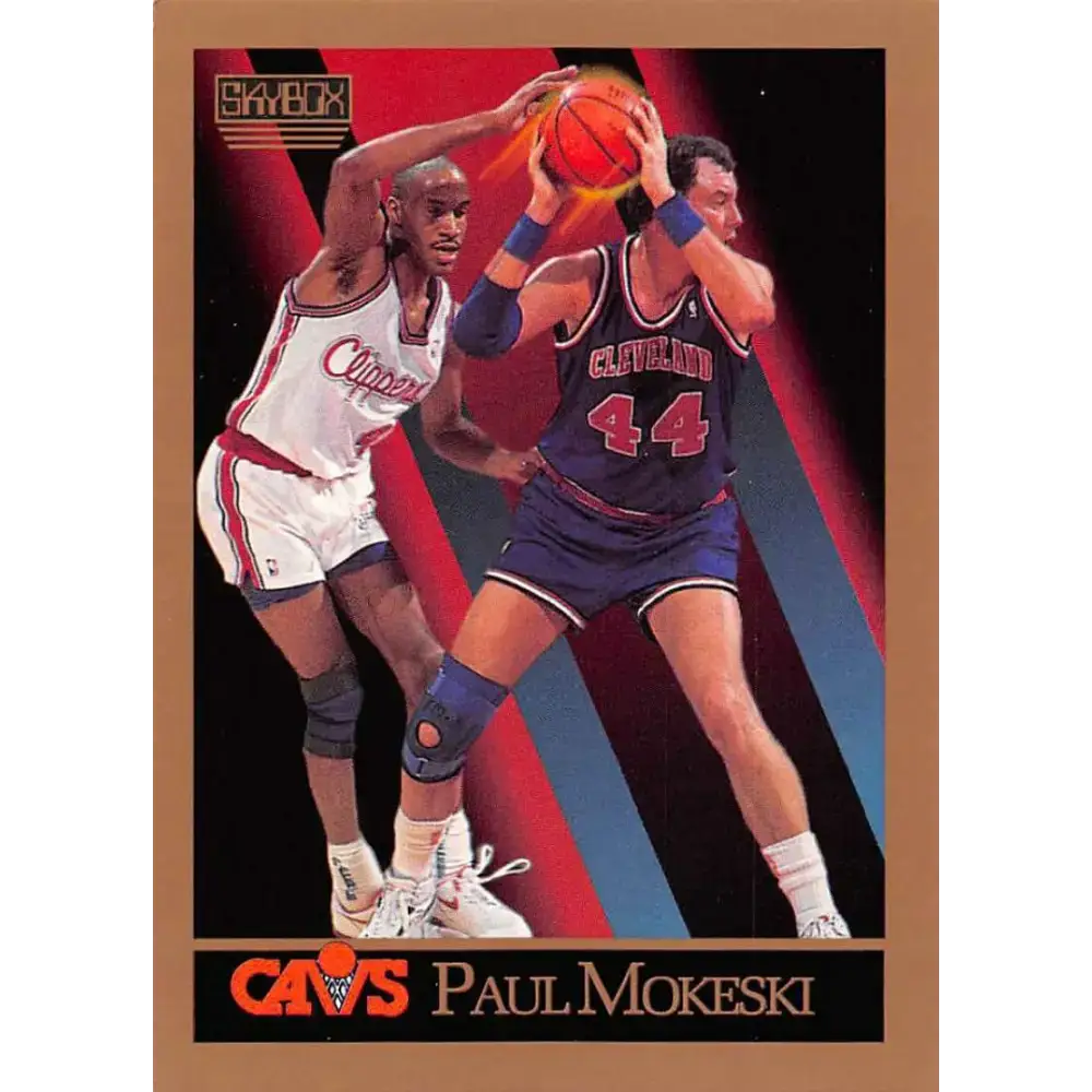1990-91 SkyBox #53 Paul Mokeski EX Excellent SP Cleveland Cavaliers Basketball Card - Basketball Card Single