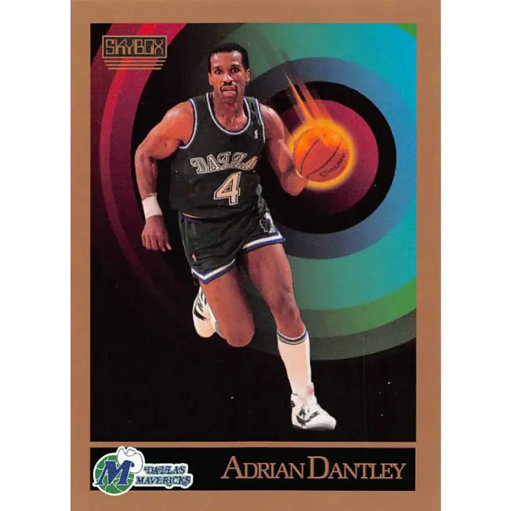 1990-91 SkyBox #61 Adrian Dantley EX Excellent SP Dallas Mavericks Basketball Card - Basketball Card Single