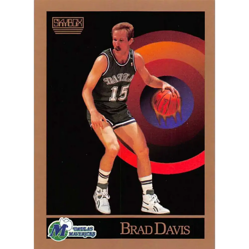 1990-91 SkyBox #62 Brad Davis EX Excellent Dallas Mavericks Basketball Card