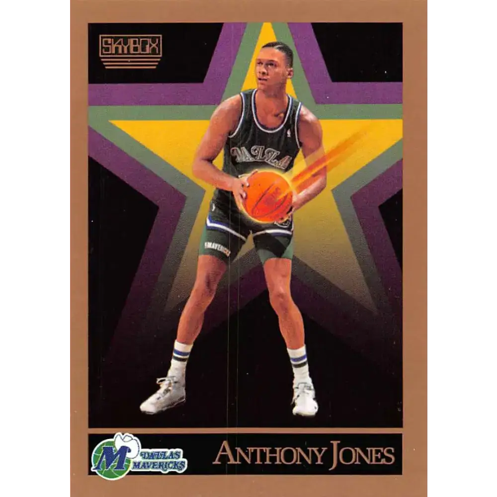 1990-91 SkyBox #65 Anthony Jones EX Excellent SP Dallas Mavericks Basketball Card - Basketball Card Single