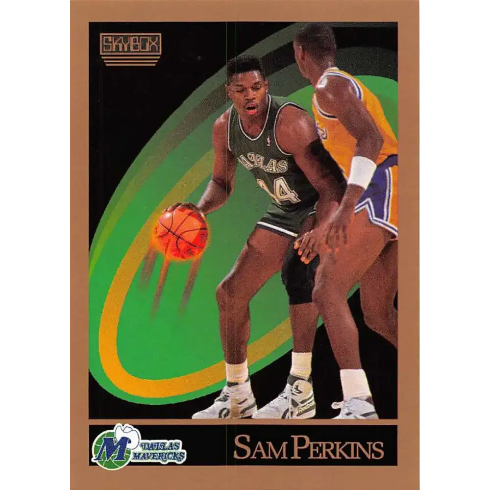 1990-91 SkyBox #66 Sam Perkins EX Excellent SP Dallas Mavericks Basketball Card - Basketball Card Single