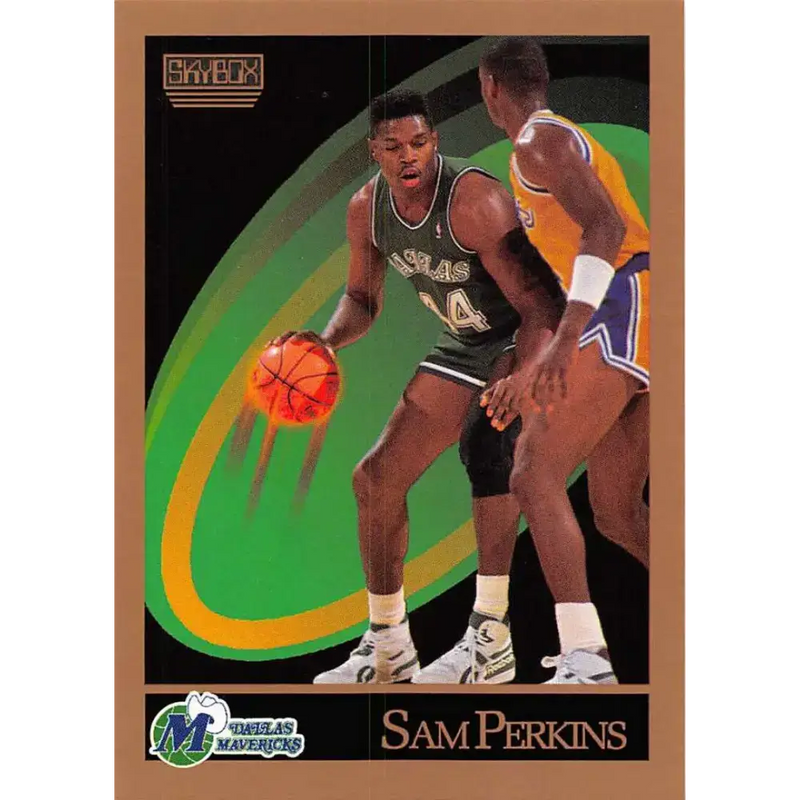 1990-91 SkyBox #66 Sam Perkins EX Excellent SP Dallas Mavericks Basketball Card - Basketball Card Single