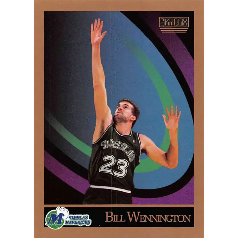 1990-91 SkyBox #68 Bill Wennington EX Excellent SP Dallas Mavericks Basketball Card - Basketball Card Single