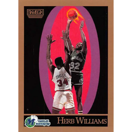 1990-91 SkyBox #70 Herb Williams EX Excellent Dallas Mavericks Basketball Card