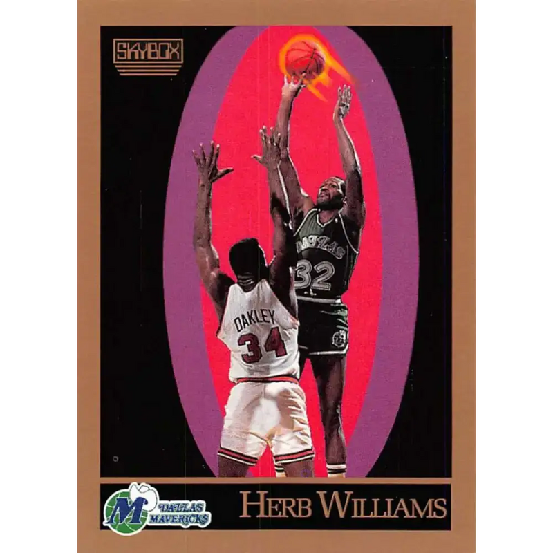 1990-91 SkyBox #70 Herb Williams EX Excellent Dallas Mavericks Basketball Card - Basketball Card Single