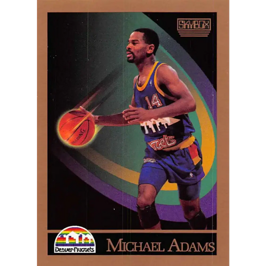 1990-91 SkyBox #71 Michael Adams EX Excellent Denver Nuggets Basketball Card