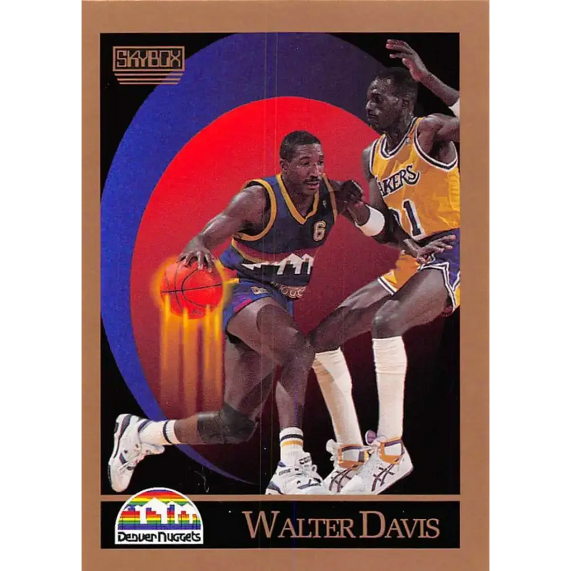 1990-91 SkyBox #73 Walter Davis EX Excellent Denver Nuggets Basketball Card - Basketball Card Single