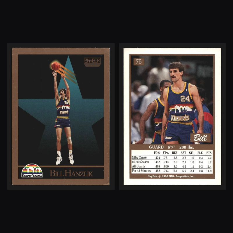 1990-91 SkyBox #75 Bill Hanzlik Denver Nuggets