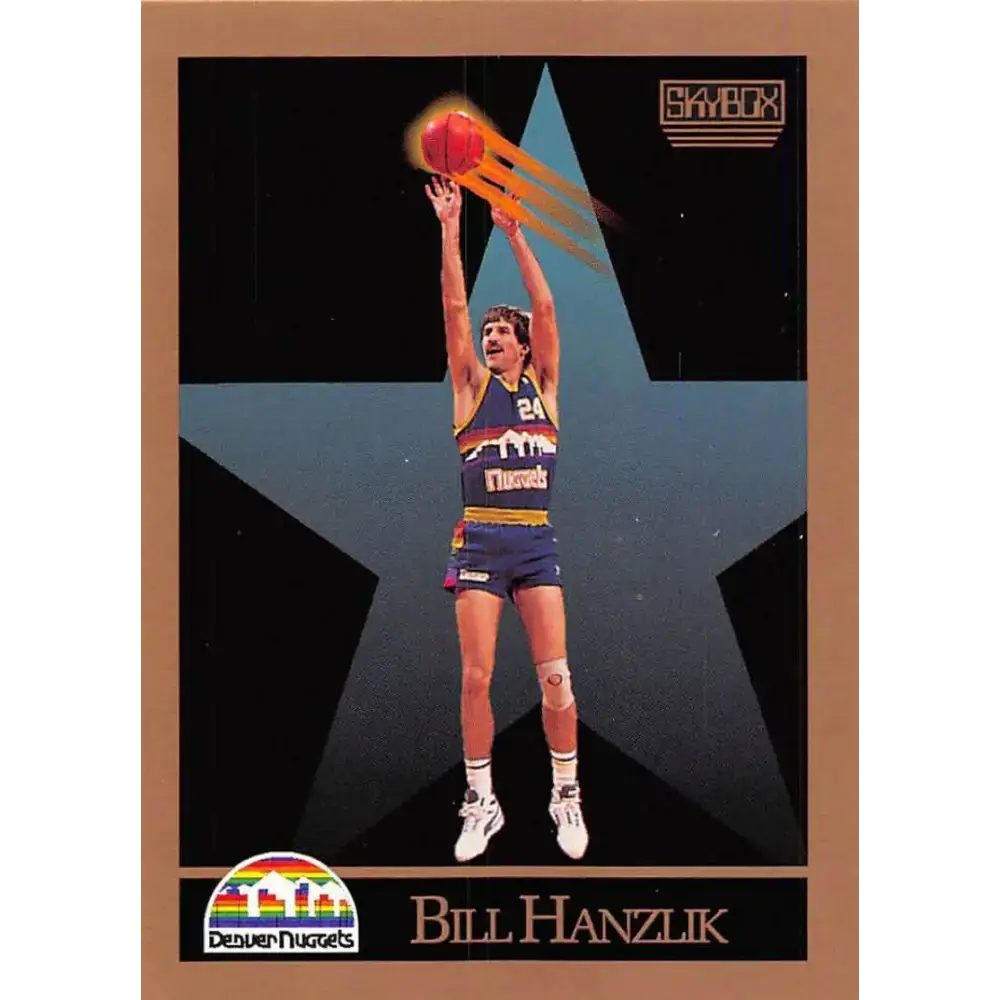 1990-91 SkyBox #75 Bill Hanzlik EX Excellent Denver Nuggets Basketball Card - Basketball Card Single