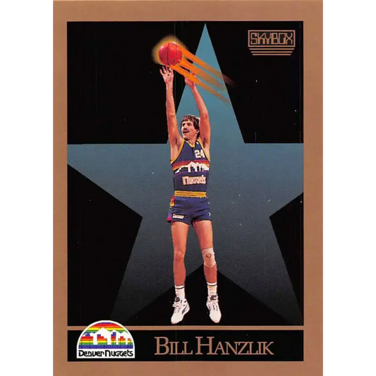 1990-91 SkyBox #75 Bill Hanzlik EX Excellent Denver Nuggets Basketball Card